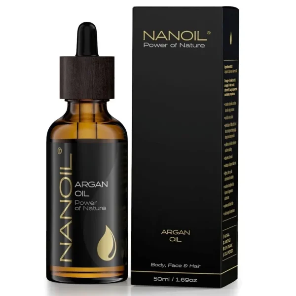 روغن آرگان ۵ کاره Nanoil حجم 50 میلی لیتر