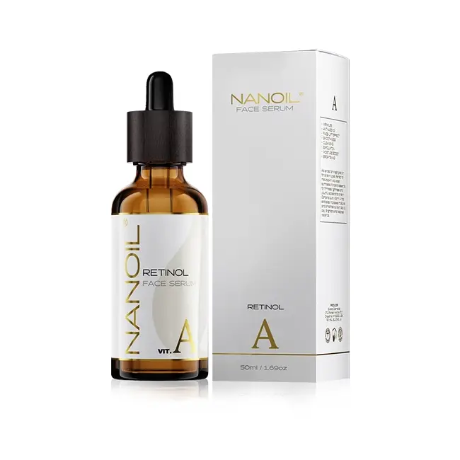 NANOIL Retinol face serum سرم صورت ضد چروک رتینول نانویل حجم 50 میلی لیتر