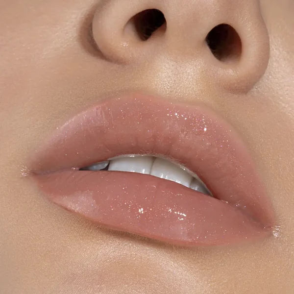 لیپ گلاس حجم دهنده و براق لوکس ویسیج ایکون لیپس کد 505 رنگ Ice Beige حجم 5 میلی لیتر