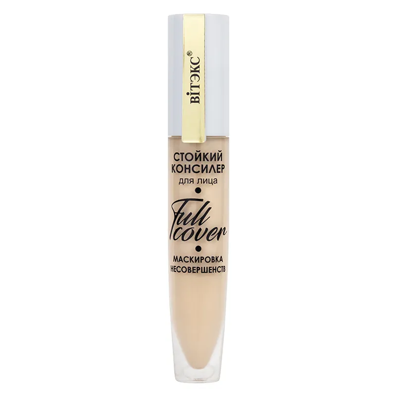 Full Cover Long-Lasting Concealer for the face, Covering imperfections, shade 41 کانسیلر فول کاور صورت با ماندگاری بالا کد 41 رنگ عاجی حجم 5 میلی لیتر
